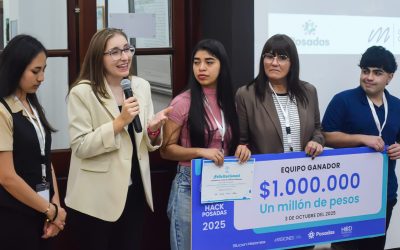 HackPosadas 2025: los jóvenes presentaron sus proyectos para resolver los retos ambientales y sanitarios